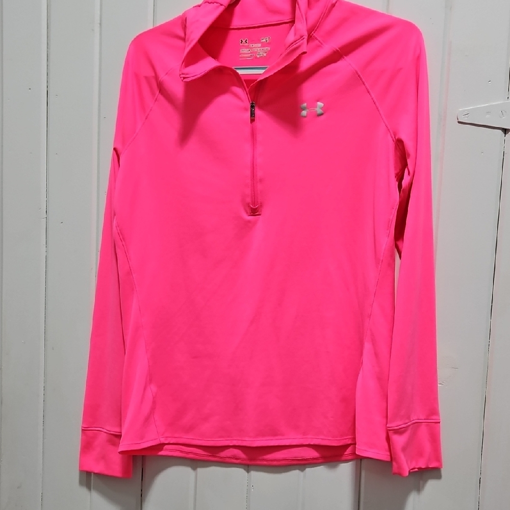 Under Armour Women's Neon Pink Long Sleeve Top